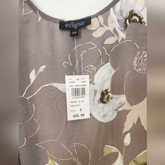 New with tags, floral, sheer, cardigan, from Eclipse - Picture 3 of 3